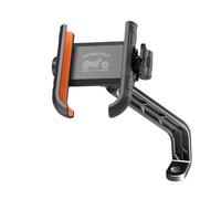 Motorcycle Holder - Phone Mount for Road Navigation | Anti Shake Rotating Clamp System with Secure Grip Arms & Handlebar Locking Frame for Touring Routes Sport Riding Racing Tracks and Music Streaming