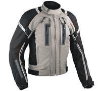 Motorcycle Jacket CE Armored Motorbike Textile Warterproof 4 layer Grey