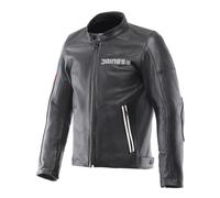 Motorcycle Jacket Perforated Leather Man Dainese Leggenda Black
