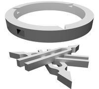 Motorcycle Keychain for Yamaha Two-Tone Design with Snap-Fit