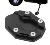 Motorcycle Kickstand - Aluminum Alloy 7.2x5.7x1.4 cm | Foot Side Stand Extension Pad Anti-Slip Support Base Enlarger Plate for Parking Stability on Gravel Grass Asphalt | for Garage Outdoor Travel Use