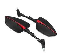 Motorcycle Left Right Rearview Side Mirrors For Bajaj Pulsar 200NS 200RS 200 AS All Year(Red2)