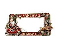 Motorcycle License Plate Frame - Christmas Motorbike Tag Accessories Plate