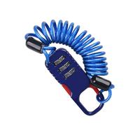 Motorcycle Lock - Resettable Password Security, Heavy Duty Shear Resistant Wire, Wear-Proof Coating, Compact Pocket Size Guard | for babe Carriage Moped Luggage Skateboard Locker Fence Gate Shed