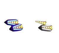 Motorcycle Luce Freno Posteriore 12V Moto Lampeggiatore LED Indicatori Di Direzione Luce M10 Indicatore Che Scorre Lampada Universale Per GSX S1000 GSR 400 750 600 Per VS&trom