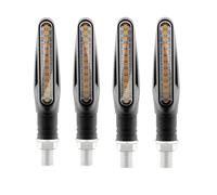 Motorcycle Luce Freno Posteriore 2PC/4PCS LED Moto Lampeggiatore Indicatore Di Direzione 12SMD 12V Indicatore Lampeggiante Accessori Moto Che Scorre Lampada Di Coda Universale