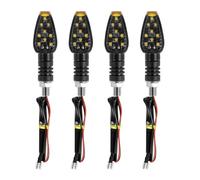 Motorcycle Luce Freno Posteriore Indicatore Di Direzione Per Moto Da 4 Pezzi 12V Indicatore Di Direzione A LED Ambra Professionale Lampada Posteriore Anteriore Universale Per Moto