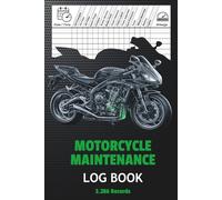 Motorcycle Maintenance Log Book: Track Maintenance, Oil Changes, Repairs, Mileage & Service History For Street, Sport, Touring & Everyday Motorcycles