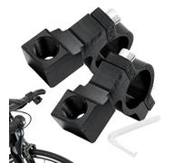 Motorcycle Mirror Mount Clamp - Aluminum Alloy Universal Handlebar Bracket | Rearview Mirror Mount for E-Bike Scooter Cycling & Commuting with Anti-Slip Reliable Build Travel Safety Accessory