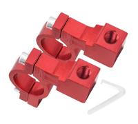Motorcycle Mirror Mount Clamp - Aluminum Alloy Universal Handlebar Bracket | Rearview Mirror Mount for E-Bike Scooter Cycling & Commuting with Anti-Slip Reliable Build Travel Safety Accessory
