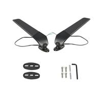 Motorcycle Mirror Turn Lights | Aluminum Alloy Multi-Functional Motorbike Mirror With Turning Light | Direction Adjustable Wind Deflector For Commuting, Travelling, Package Delivery