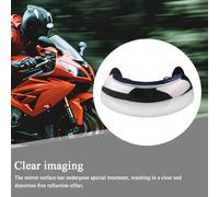 Motorcycle Mirrors, Adjustable Vision Guard, 180 Degree Angle with General Mount, Acrylic Blind Mirror, Professional Riding Gear with Curved Style, Street Bike for Men