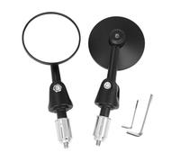 Motorcycle Mirrors - Round Rear View Mirrors, Aluminum Alloy, Wide Angle