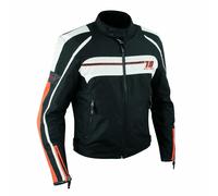 Motorcycle Motorbike Waterproof Textile Thermal Jacket CE Armoured Orange 3XL