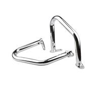 Motorcycle motore Paraurti Per Bonneville Per T100 Per T120 Per Bobber Per Street Per Cup Per Twin Per Thruxton 2016-2022 Paraurti Moto Protezione Motore Barre Paramotore(Chrome)