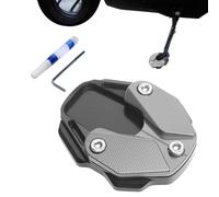 Motorcycle Pad Extender, alluminio lega supporto 3,35 x 2,76 x 0,98 pollici, Rustproof Widened Mat for Secure Parking on Hot Pavement and Grass