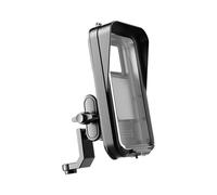 Motorcycle Phone Mount - 19,8 x 10 x 15,6 cm Abs Holder, Shockproof Silicone Bracket, 15 W Fast Charging Grip | Universal Cycling Navigation Stand with Stable Clamp for Road Riding and Mountain Trail