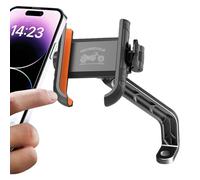 Motorcycle Phone Mount Holder - Bike Handlebar Cellphone Clamp - Bicicletta Handlebar Holder Mount | for Commuting Touring Racing Navigation Music Listening Birthday Christmas