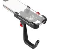Motorcycle Phone Mount, Scooter Handlebar Navigation Holder, 360° Rotating Anti-Slip Cellphone Stand, Secure Gps Bracket for Biking Navigation, Road Motorcycle Riding Scooter Accessories, 14cm Alloy
