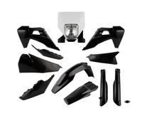 Motorcycle Plastic Fender Fairing Kit Full Body Cover Set Side Panel Mudguard For HUSQVARNA FC FE FX TE 125 250 450 2019-2023(Black Headlight)