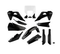 Motorcycle Plastic Fender Fairing Kit Full Body Cover Set Side Panel Mudguard For HUSQVARNA FC FE FX TE 125 250 450 2019-2023(Black Cover)