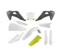Motorcycle Plastic Fender Fairing Kit Full Body Set Mudguard For HUSQVARNA FC FE FX TE 125 250 450 2019-2023 Dirt Bikes(White with plate)