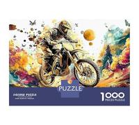 Motorcycle Puzzle 1000 Pezzi Cartone Resistente Per Collezionisti, Puzzle Abilità Logiche, Attività Festa, Miglior Regalo Per Fan Devoti Di Puzzle 52x38cm/1000pcs