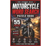Motorcycle Puzzle Word Search: Word Searches with easy to read print about Motorcycles, different brands, and bike parts.