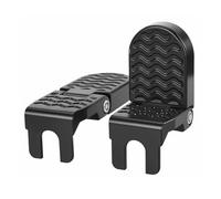 Motorcycle Rear Pedals, 1 Pair Non-Slip Ebikes Footrest Passenger Support, Heavy-Duty Riding Foot Pegs, Ideal Motorcycle Part for Cyclts, Women, Ebikes Riding Enthusiasts, 11,6 x 4,5 x 2,2 cm Black