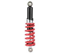 Motorcycle Rear Shock Absorbers | 10.2in Heavy Duty Suspension for 70-125CC Pit Off - Road Vehicle & ATV | Alloy Steel - Protective Shock Absorber | Red & Black Coil - Over