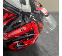 Motorcycle Rear Trim Helmet Spoiler Case Visor Strips for HJC RPHA 12 Helmet Accessories (Transparence)