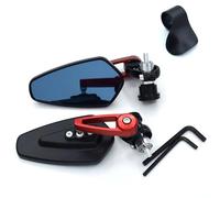 Motorcycle Rearview Mirror Moto 7/8 "22mm Manubrio End Side Specchietto retrovisore Per Suzuki Sv650 Bandit 400 Per Ducati Monster 696 821 Scrambler(Red)