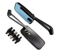 Motorcycle Rearview Mirror Per Benelli Leoncino 500 TRK 502X TNT250 Alluminio 8 10mm Specchietto retrovisore moto Nero cromato(Black)