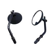 Motorcycle Rearview Mirror Per Cross Bones Dyna Fatboy Road King Forty-Eight Specchietto retrovisore moto Alluminio Nero Cromato(Black)