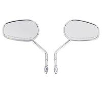 Motorcycle Rearview Mirror Per Harley Touring Road King Softail Sportster Dyna Davidson Street Glide 8MM Specchietti laterali per motociclette(Chrome)