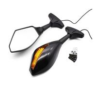 Motorcycle Rearview Mirror Specchi Retrovisori Per Indicatori Di Direzione A Per Moto Per Suzuki GSXR GSX-R 600 750 1000 K1 K2 K3 K4 K5 K6 K7 K8(Black)