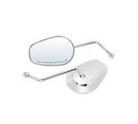 Motorcycle Rearview Mirror Specchietti Laterali Regolabili Per Moto Da 8MM Per Harley Touring Road King Road Glide Sportster 883 1200 Dyna Softail(D'argento)