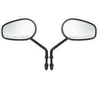 Motorcycle Rearview Mirror Specchietti Retrovisori Laterali Per Moto Da 8 Mm Per Harley Touring Road King Softail Sportster Dyna Davidson Street Glide(Black)