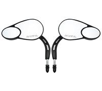 Motorcycle Rearview Mirror Specchietto Retrovisore Laterale 5/16 "Split Vision Per Harley Road King Electra Glide Fat Boy 114 Heritage Softail Sportster 883(Black)