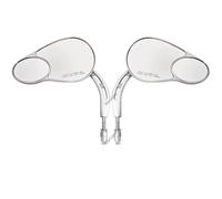 Motorcycle Rearview Mirror Specchietto Retrovisore Laterale Per Moto Split Vision Per Harley Sportster Touring Road King FLHR Electra Street Glide Fat Boy(D'argento)