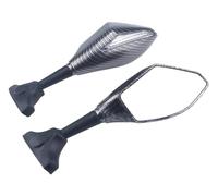 Motorcycle Rearview Mirrors with Turn Signals Bar End Mirrors for Racing | for suzuki, for hayabusa, GSX250R, GSXR125, GSXR150, GSXR600, GSXR750, GSX1300R(CARBON-CLEAR)