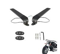 Motorcycle Rearview Winglet Mirror - Safety Mirror Set, Multi Functional Wing Mirrors, Universal Fit Motorcycle Parts Compact Wing, High Visibility Motorbike Riding For Commuting Travel