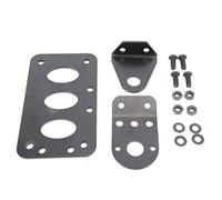 Motorcycle Retro Side Mount Tail Light Holder License Plate Frame Bracket Metal Material Time Use Electroplating Fit Ideal For Motorcycle Diy Suitable For Most Motorcycles (Type B)