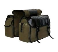 Motorcycle Saddle Bags,Waterproof Canvas Saddlebag | Tear-Resistant Motorcycle Tool Bag - Optimized Space Solution For Motorbike Scooter Biking Touring Commuting Travel Road Trip Urban Riding Biking