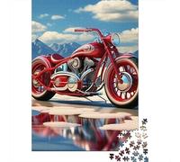 Motorcycle Set Da 1000 Pezzi Carta Riciclata Red Bike Mirror Puzzle Per Adulti Ore Di Intrattenimento Garantite Imballaggio Pronto Per Il Regalo Divertente 70x50cm/1000pcs