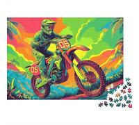 Motorcycle Set Puzzle Premium Da 1000 Pezzi, Cool Sports, Impossibile, Difficile, Stimolante, Migliore Idea Regalo, Regalo, Hobby, Intrattenimento 38x26cm/1000pcs