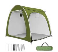 Motorcycle Shelter, Bike Storage Tent, Outdoor Weatherproof Cover, Double Zipper Access, Heavy Duty Frame for Backyard, Lawn, Garden, Camping Use, 78.74x31.5x64.96 Inches