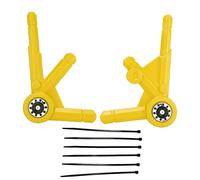 Motorcycle Side Frame Guard Protector | ABS Replacement for Brand R1250GS LC / R1250GS ADV LC 2019-2021 | Crash Protection & Abrasion Durability | 2 - Pack with Cable Ties (Yellow)