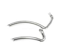 Motorcycle Slash Cut Exhaust Muffler Pipe System With Removable Silencers For Yamaha Virago XV125 XV 125 XV250 XV 250
