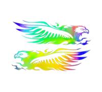 Motorcycle Stickers and Decals - Bold Eagle Graphic, Reliable Adhesive Hold, Waterproof Protective Finish, Long Lasting Patch for Bikers | Vehicle Personalization Decal for Helmet, Scooter, Laptop